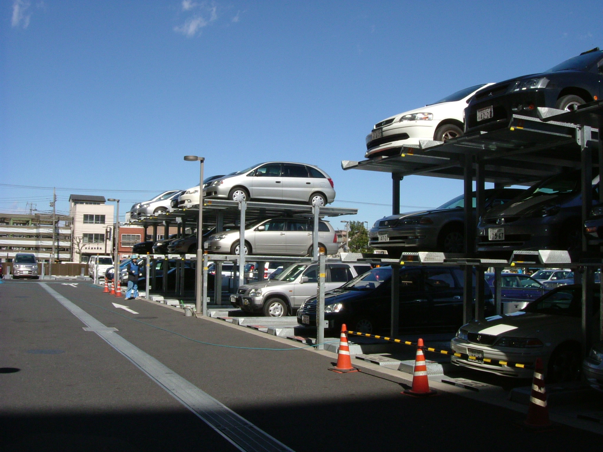 Pit type simple lift three-dimensional garage