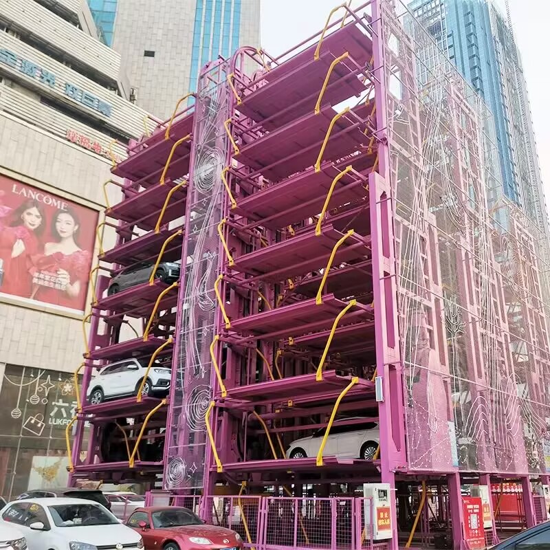 Vertical circulation three-dimensional garage